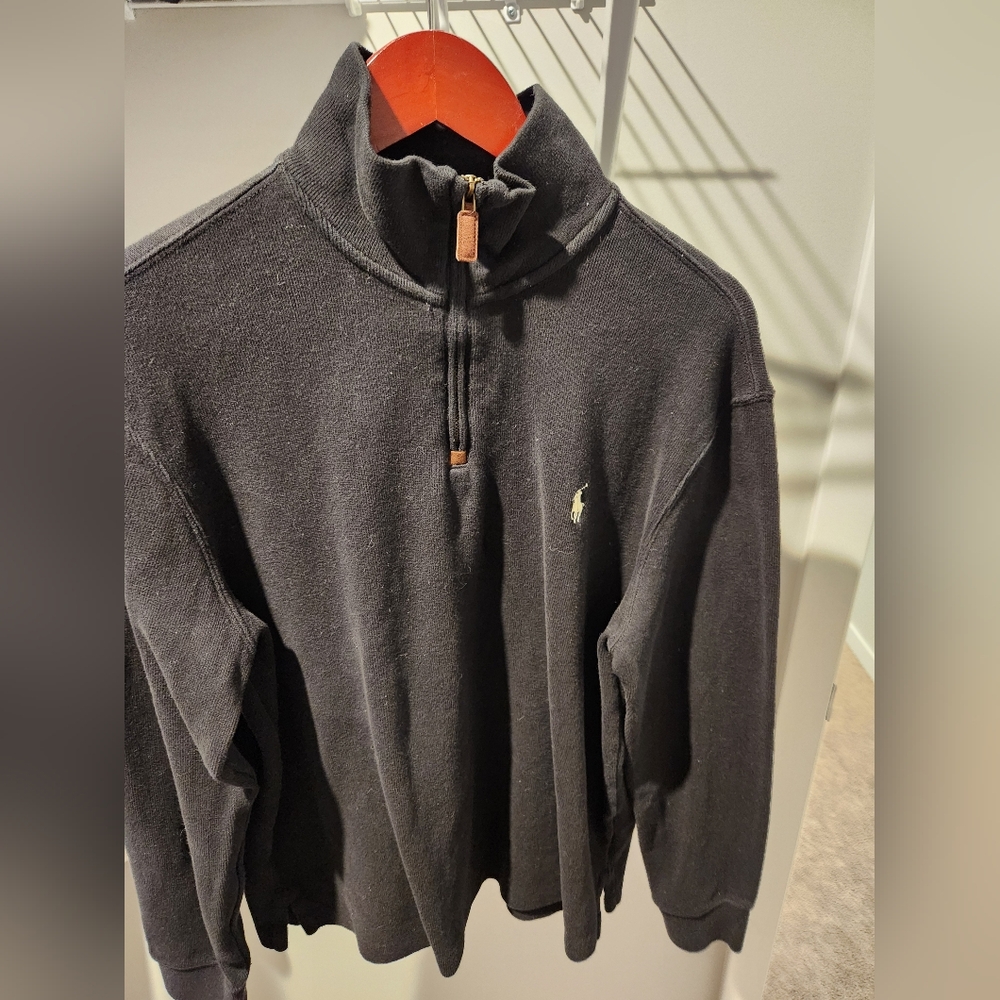 Quarter zip polo